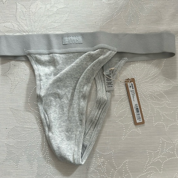 NWT Skims Cotton Rib Thong - Picture 5 of 7